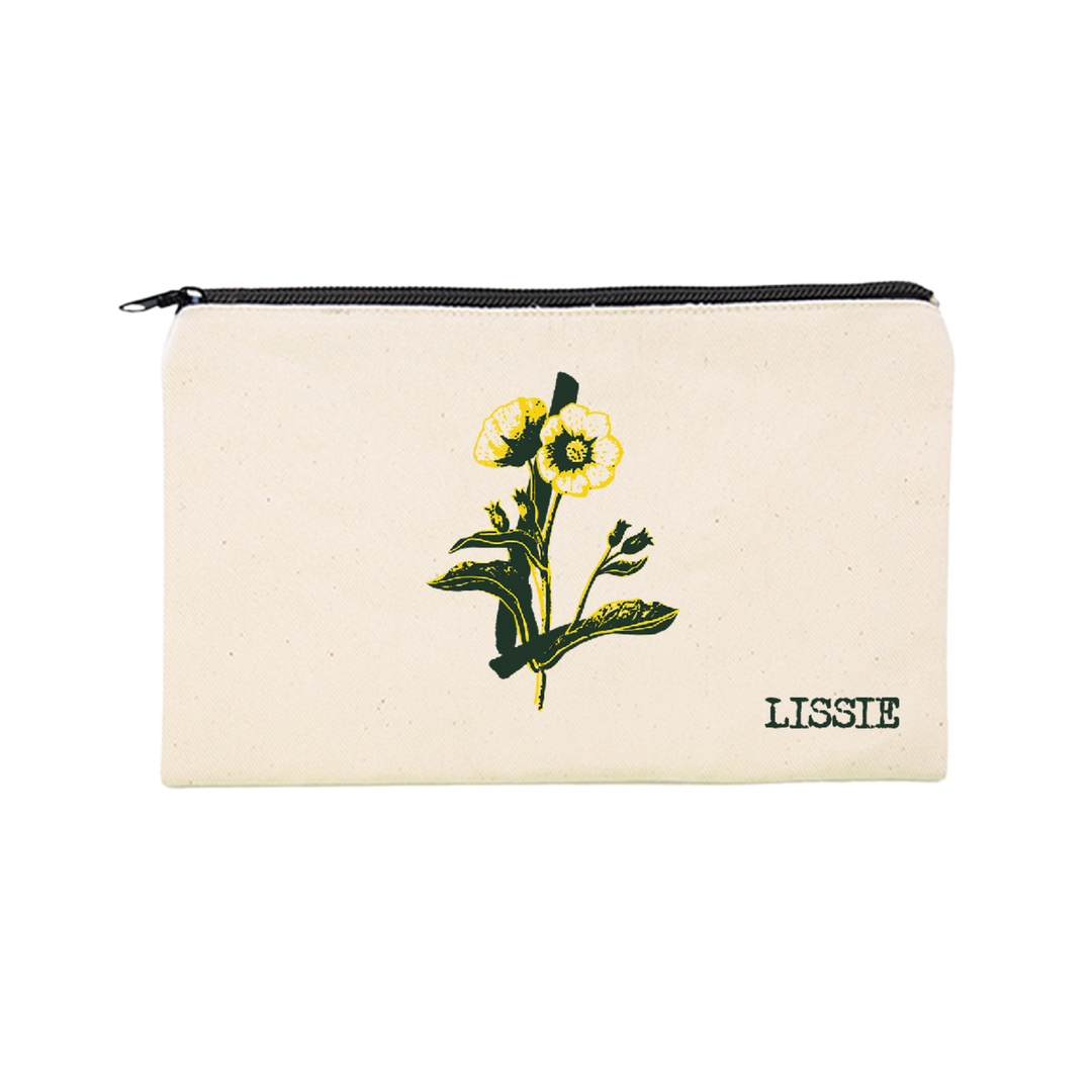 Floral Zip-Up Bag